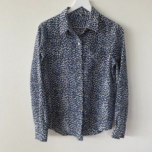 EUC Juicy Couture Leopard Print Blouse Small